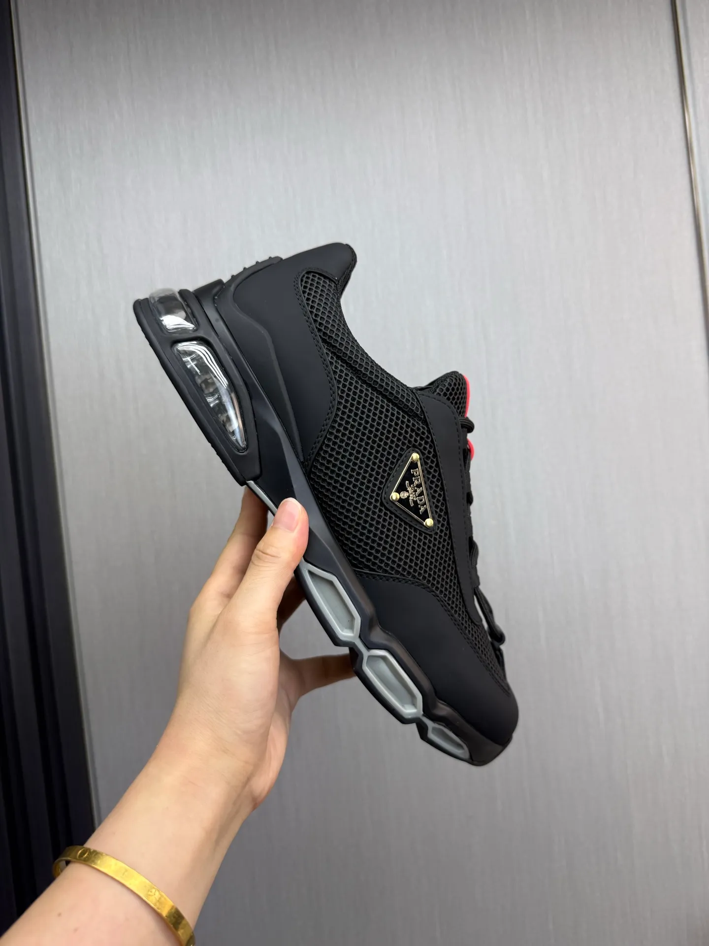 Men's shoes 💰660💰 [PRADA] Men's shoes are popular in the counter, high-quality shipments ✔️Official website synchronization, original imported cowhide with comfortable mesh + cowhide lining, 1⃣️:1⃣️reproduction, original factory air-cushioned original sole, 38-45